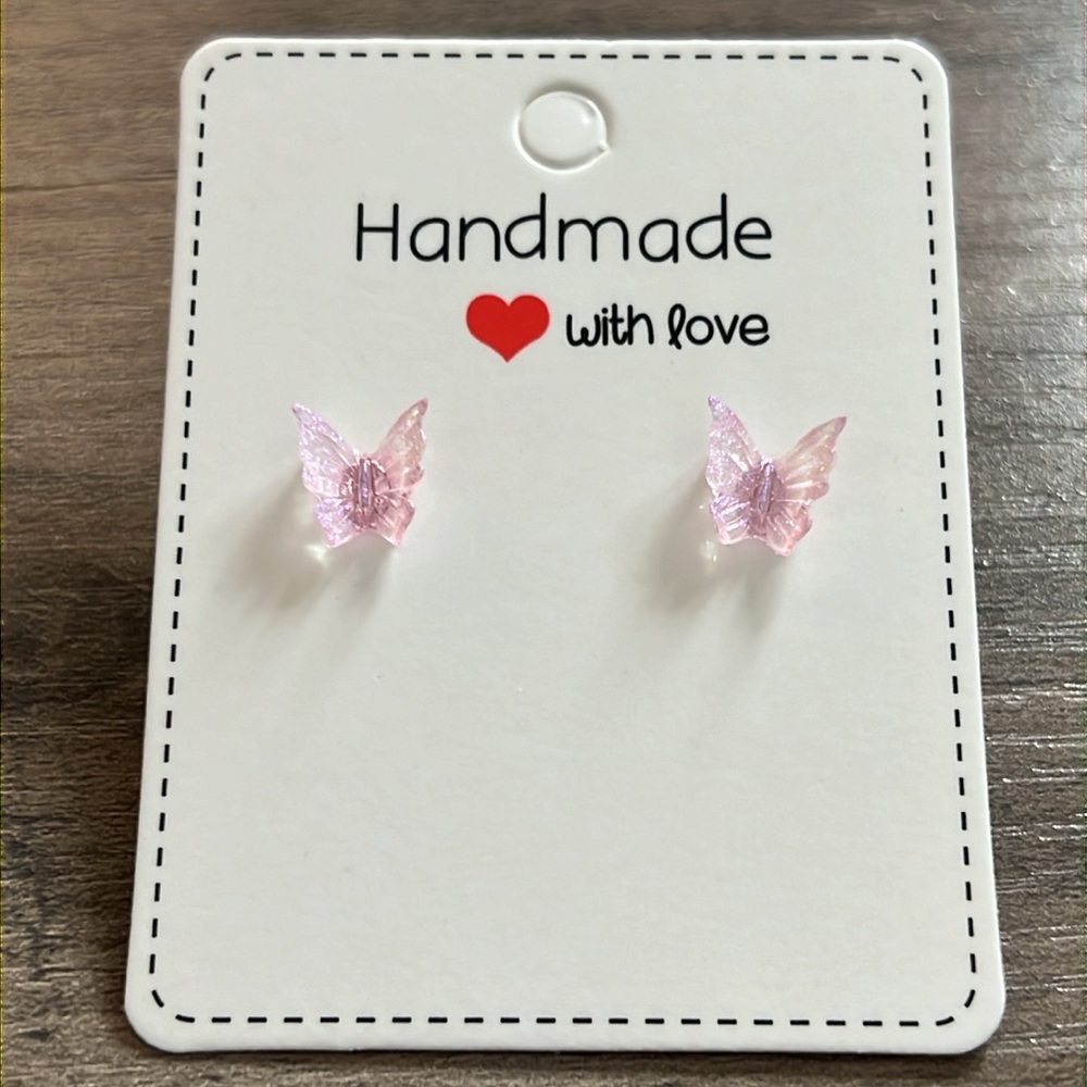 Handmade butterfly earrings